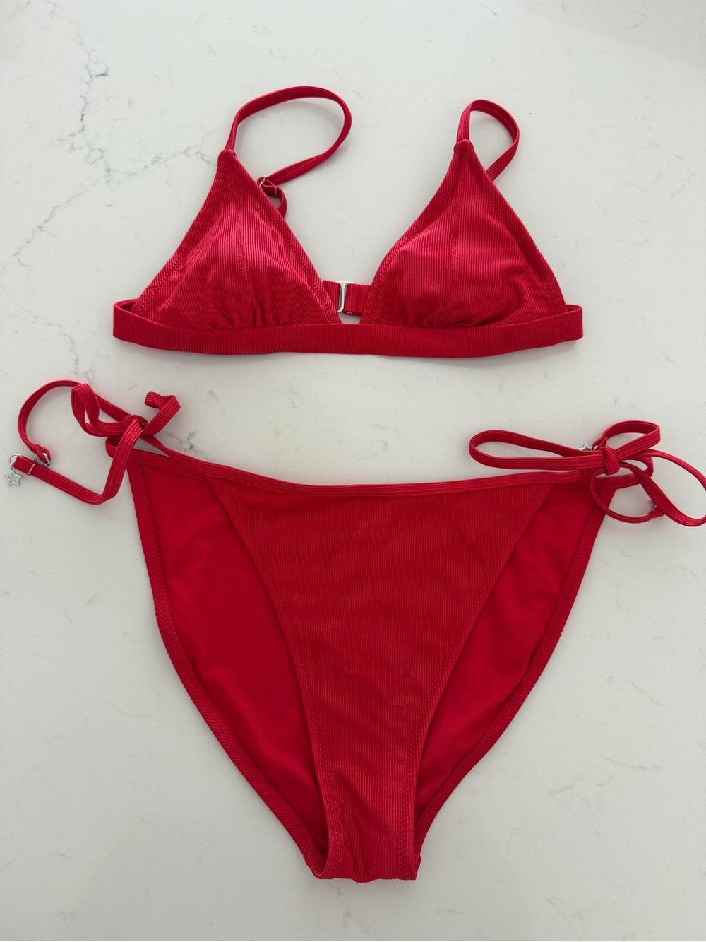 wild fable Red Ribbed Bikini Bottoms